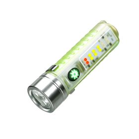 Super Bright LED Flashlight Fixed Focus L2 Lighting White Red Blue Purple Side Light Fishing Searching Camping Lantern