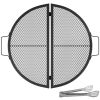 Foldable Outdoor Camping Round Cooking Grate Stainless Steel Fire Pit Grill Grate