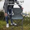 YSSOA Portable Folding Grey Camping Chair; 1-Pack