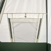 7-Person 1-Room Teepee Tent, with Vented Rear Window, Green