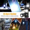 Solar LED Camping Light Portable Camping Lamp USB Rechargeable Flashlight Emergency Tent Lamp Torch Waterproof Lighting Outdoor